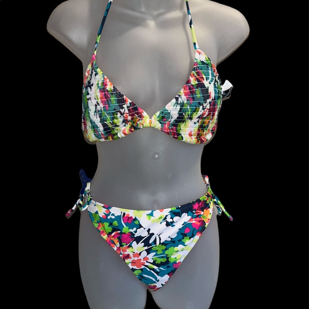 Ninety nine degrees floral bikini xl juniors